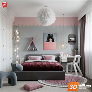 Children Room Scenes Skp FIles 